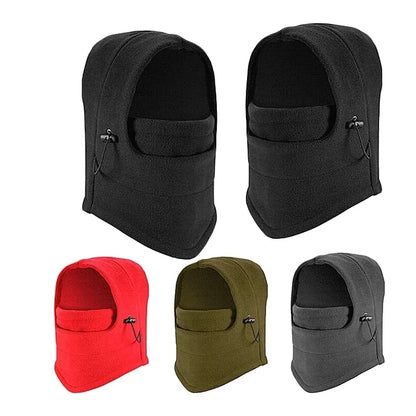 Winter Thermal Fleece Balaclava Men Hat Neck Warmer Hiking Scarf Waterproof Hunting Cycling Hat Hooded Neck Snowboard Face Mask