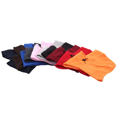 Winter Thermal Fleece Balaclava Men Hat Neck Warmer Hiking Scarf Waterproof Hunting Cycling Hat Hooded Neck Snowboard Face Mask